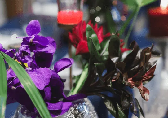 おふたりを感じられるフラワーコーディネート