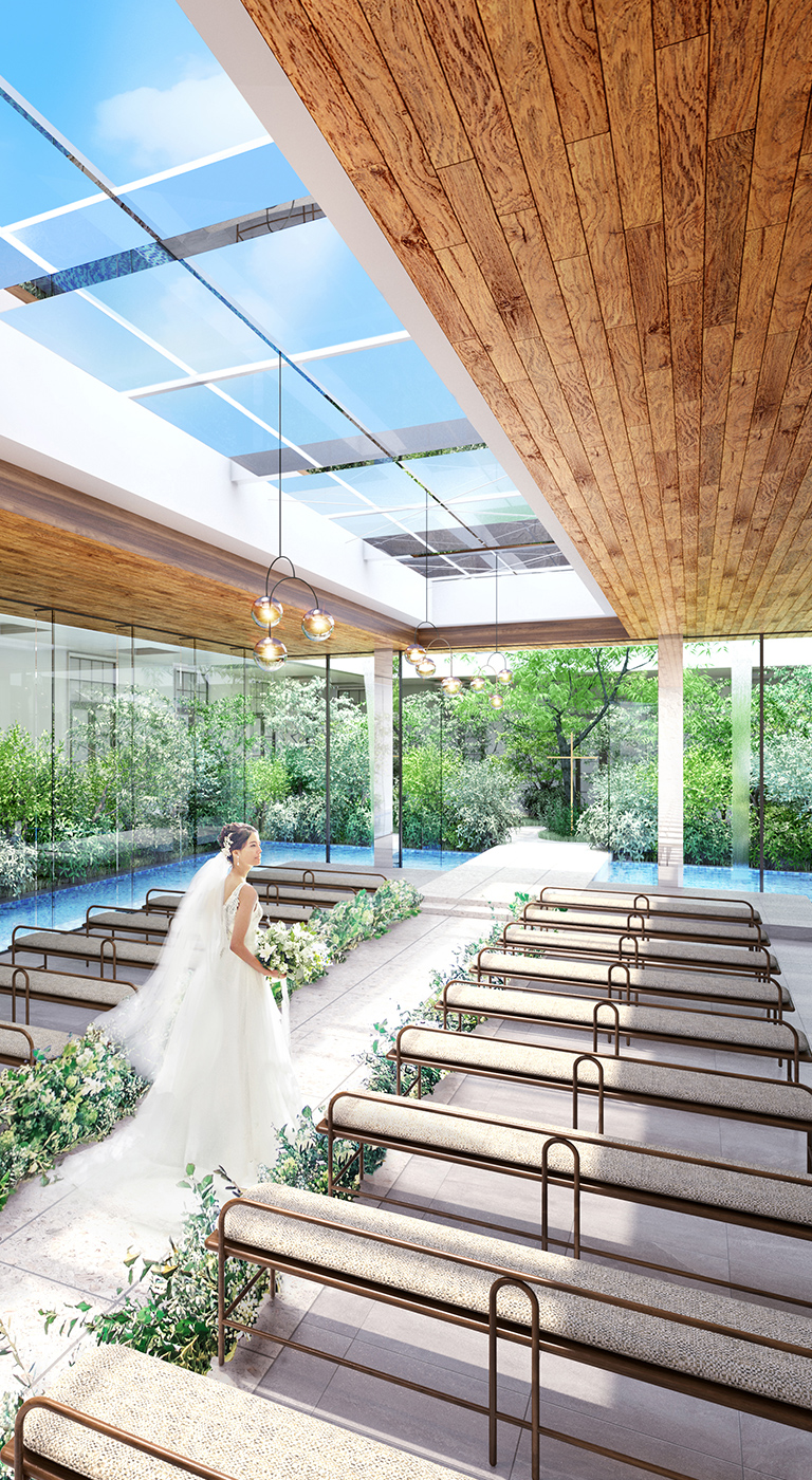 大阪の結婚式場ならT＆G_ブーケを持った花嫁