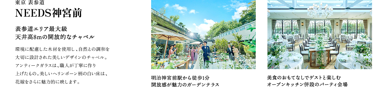東京 表参道　NEEDS神宮前 by T&G WEDDING