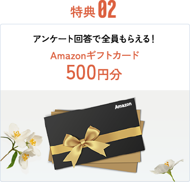 特典02：Amazonギフトカード 500円分
